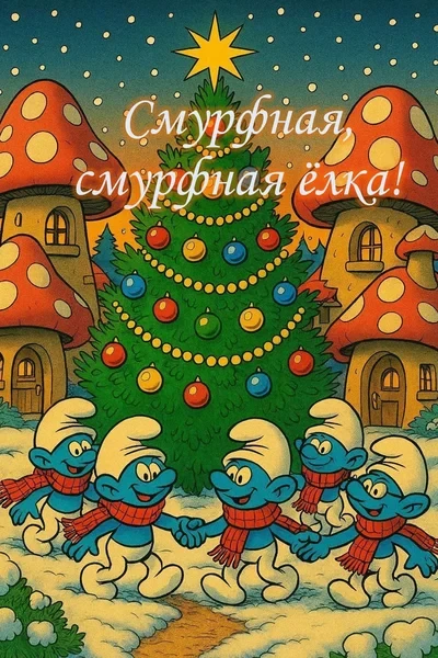 Смурфная, смурфная ёлка!