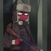Русский с медведем и водкой